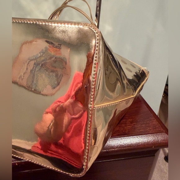 Kate Spade Gold Polka Dot Tote Bag - Picture 10 of 12